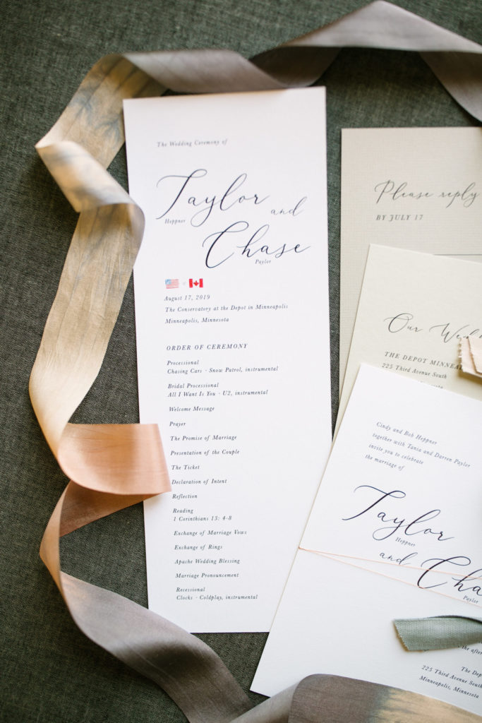 Personalization is one of many hot wedding stationery trends