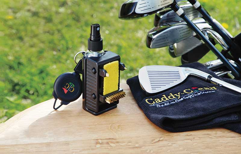 Golf club cleaner and golf clubs by The Grommet