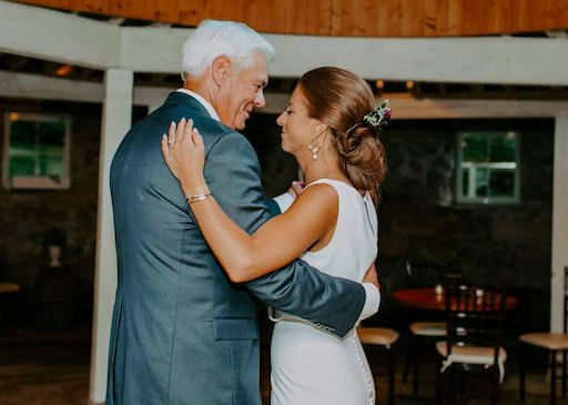 Father-daughter dance at Minnesota wedding reception