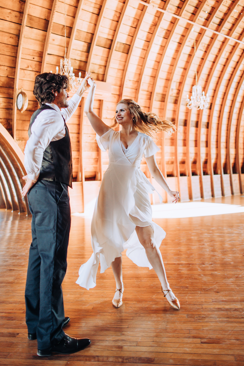 Tulle Tuxedo showing dances you need to learn for your wedding