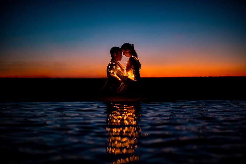 Artistic wedding photo by Dempag Photography 