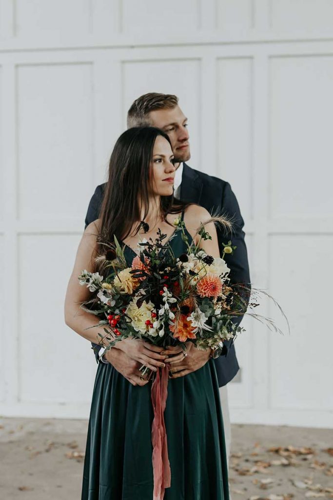 Fall wedding bouquet by bleed heart floral
