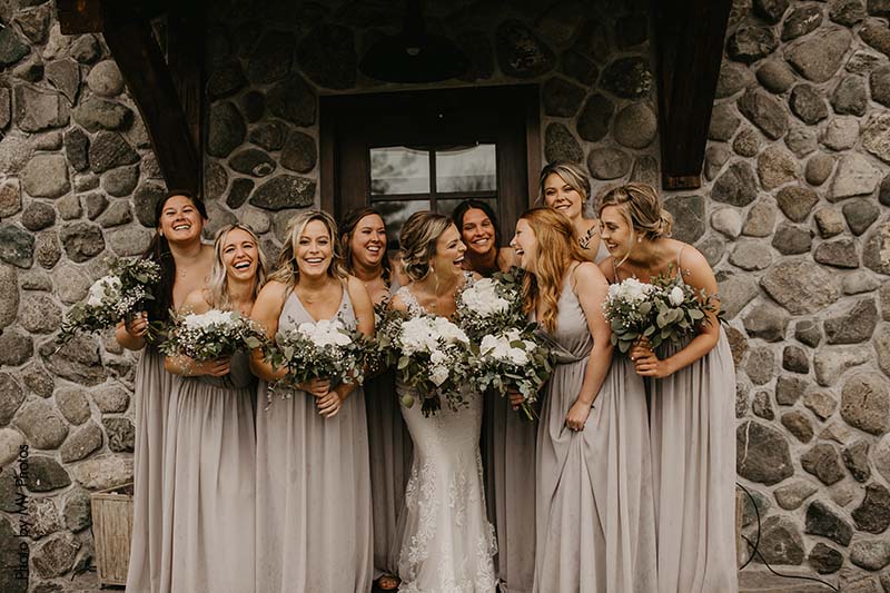 Gray wedding dresses for fall