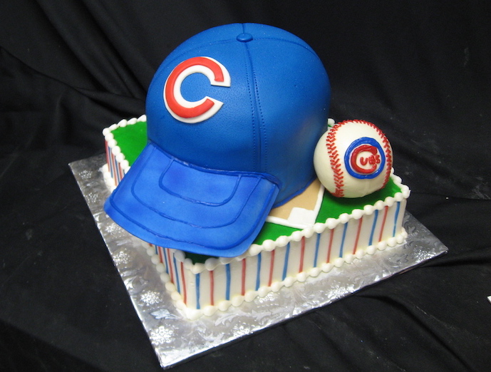 Chicago Cubs groom's cake by classic cakes