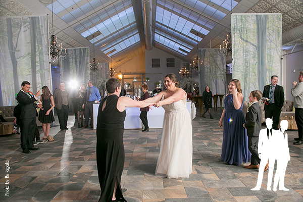 Brides first dance in winter wedding reception