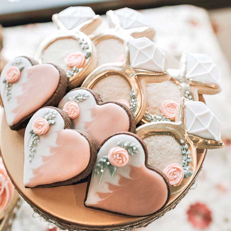 Cookies as wedding favor by Sweet LuLu's by Lori