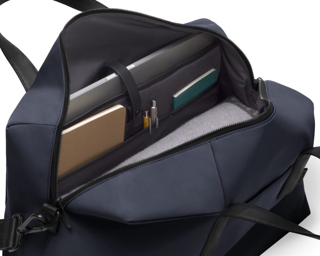 Navy travel bag by Away