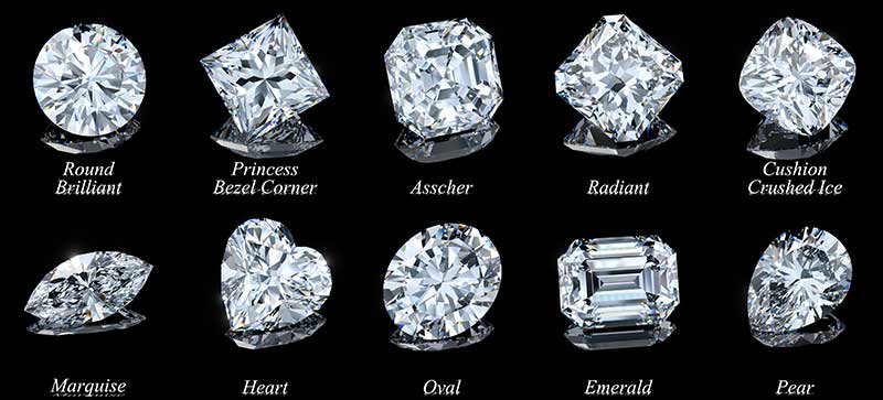 Diamond engagement ring shapes and styles 