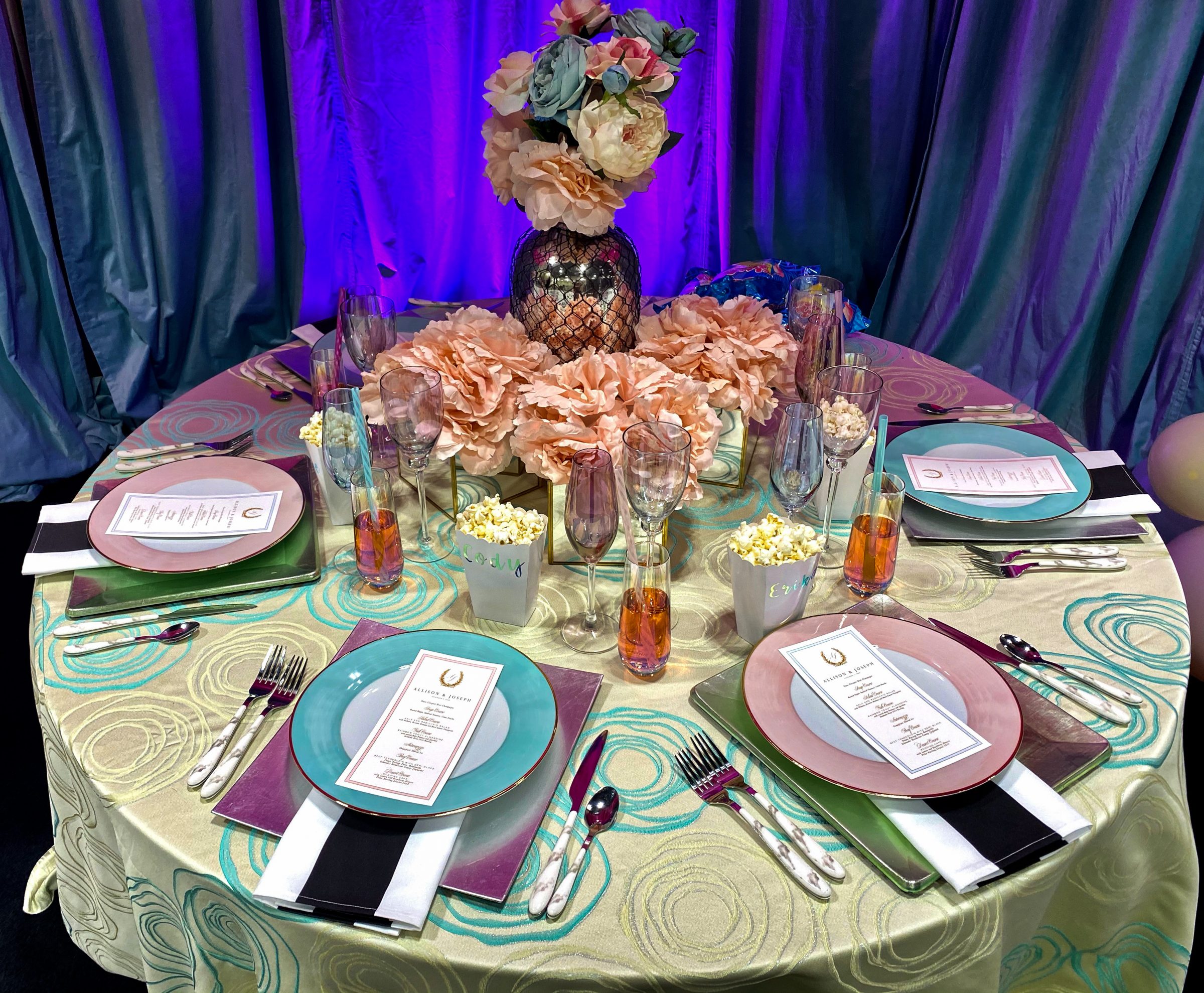 Wedding plates and tabletop decor