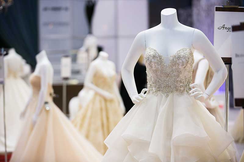 Bridal gown gallery at UNVEILED 2021 in MInneapolis