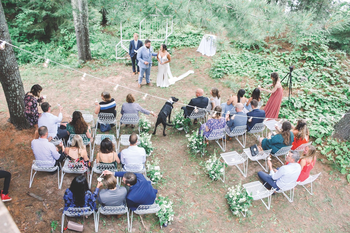 Micro weddings in the woods in Wisconsin