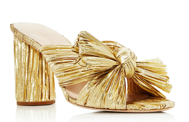 Gold foil chunky heals with bow