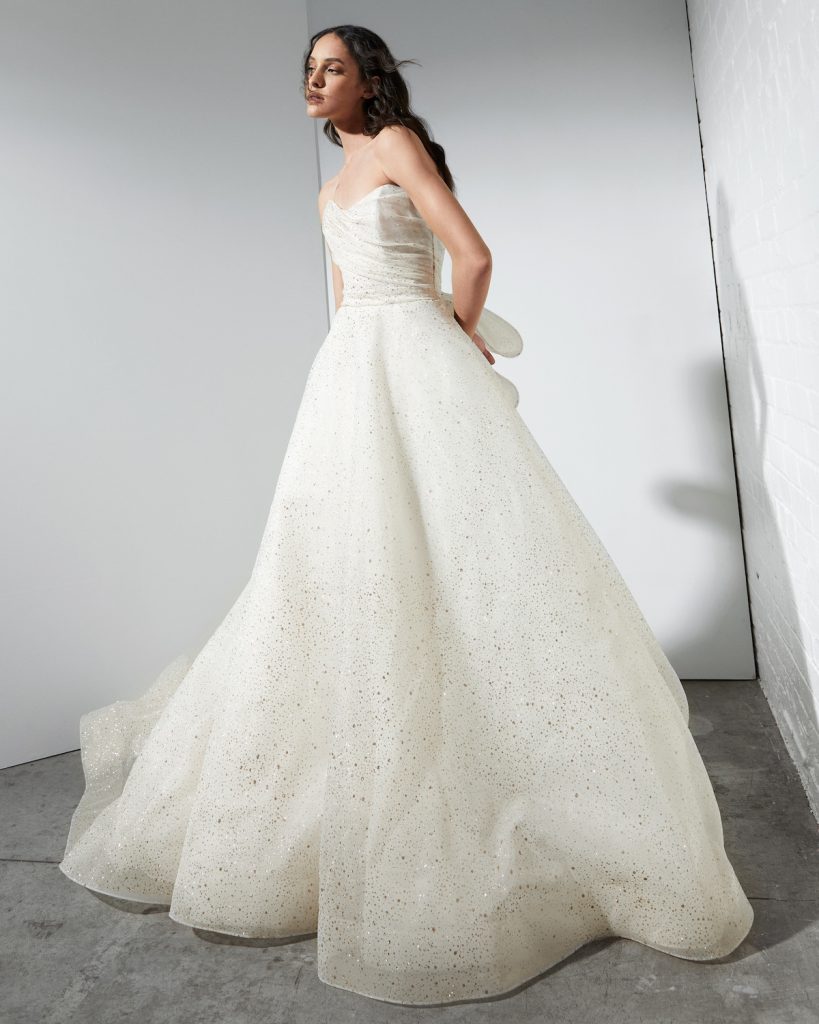Sparkle wedding ballgown with bow