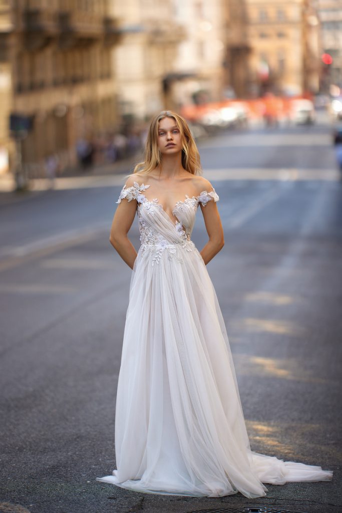 Couture wedding gown by Liz Martinez