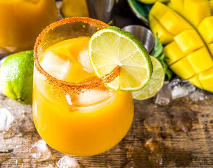 Summer,Tropic,Mexican,Cold,Cocktail.,Mango,Margarita,Cocktail,,With,Tequila,